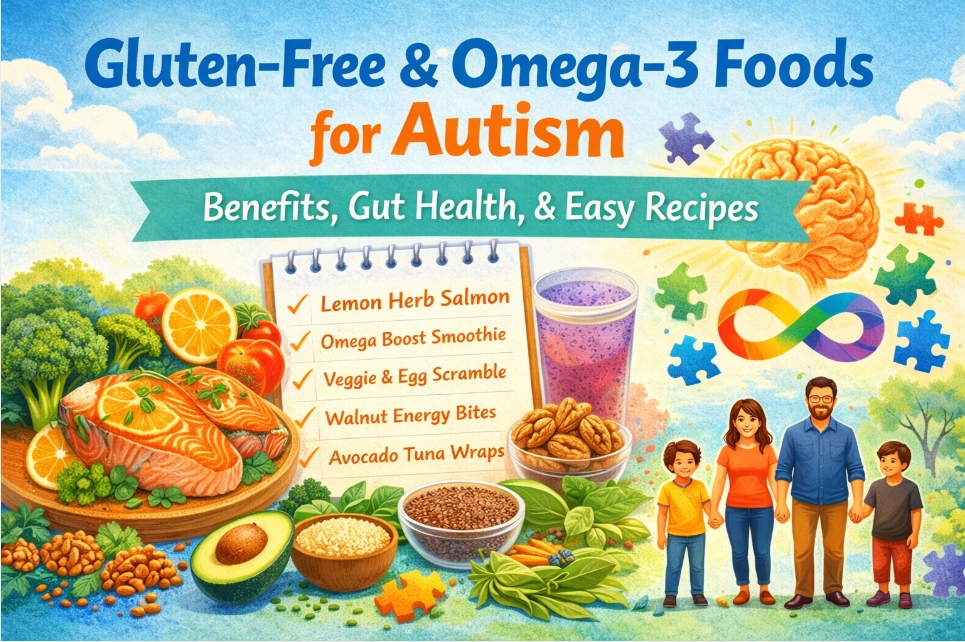 Gluten-Free & Omega-3 Foods for Autism: Benefits, Gut Health, and 5 Easy Recipes