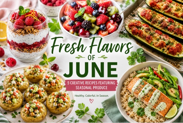 June Seasonal Produce Recipes: 5 Fresh and Healthy Summer Dishes