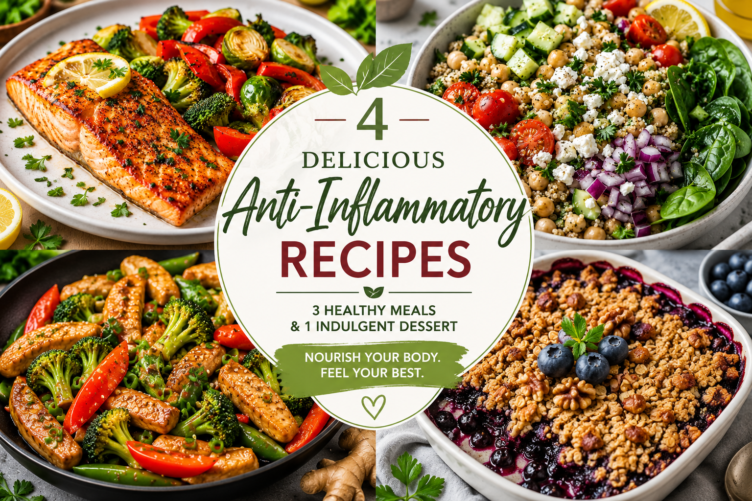 Eat to Feel Better: 4 Anti-Inflammatory Recipes for Any Day Pt. 1