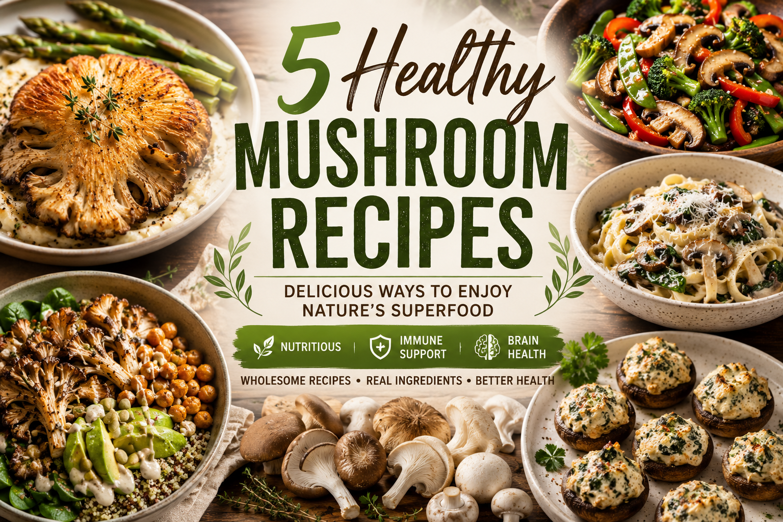5 Healthy Mushroom Recipes to Enjoy the Benefits of Nature’s Superfood